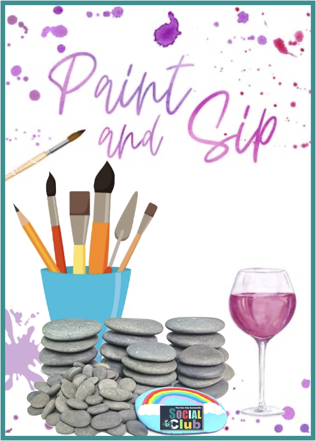 Paint sip SCS Social Club